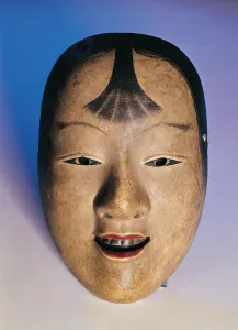 Noh theatre mask of a young boy called Kasshiki, 15th-19th century (lacquered wood) Noh theatre mask of a young boy called Kasshiki, 15th-19th century (lacquered wood)