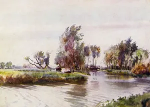 Norfolk Broads: Geldeston Lock (colour litho) Norfolk Broads: Geldeston Lock (colour litho)
