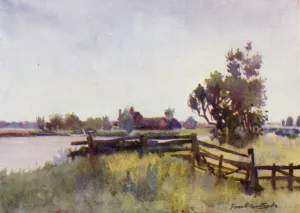 Norfolk Broads: Green's Cottage below Acle Bridge (colour litho) Norfolk Broads: Green's Cottage below Acle Bridge (colour litho)