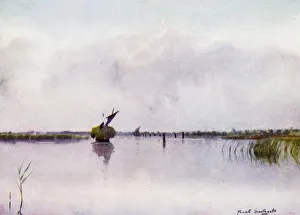 Norfolk Broads: Hay-Boat on Hickling Broad (colour litho) Norfolk Broads: Hay-Boat on Hickling Broad (colour litho)