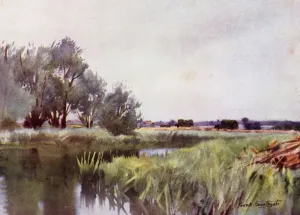 Norfolk Broads: Marsh Hay - Carting on the Yare (colour litho) Norfolk Broads: Marsh Hay - Carting on the Yare (colour litho)