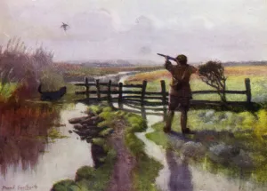 Norfolk Broads: An October Morning on the Marshes (colour litho) Norfolk Broads: An October Morning on the Marshes (colour litho)