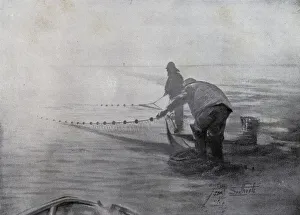 Norfolk Broads: Smelt-Fishing, Breydon (litho) Norfolk Broads: Smelt-Fishing, Breydon (litho)