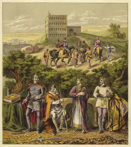The four Norman kings of England; King William I, King William II, King Henry I The four Norman kings of England; King William I, King William II, King Henry I
