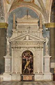 North Transept, Altar of St. Michael the Archangel, Archangel Michael killing the evil North Transept, Altar of St. Michael the Archangel, Archangel Michael killing the evil