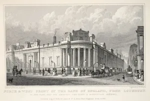 North and West Front of the Bank of England from Lothbury North and West Front of the Bank of England from Lothbury