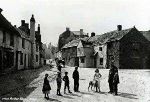 Young Boy Gallery: Northan Village in Wales, a photograph which was then used as a postcard by the Davidson Brothers