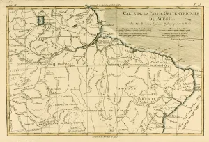 Northern Brazil, from Atlas de Toutes les Parties Connues du Globe Terrestre' Northern Brazil, from Atlas de Toutes les Parties Connues du Globe Terrestre'