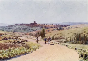 Northern Spain: Avila, From the North-west (colour litho) Northern Spain: Avila, From the North-west (colour litho)