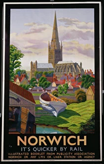 Rail Operator Gallery: Norwich, LMS & L.N.E.R, c.1940 (lithograph in colours)