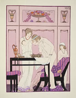 Nosebleed, illustration from The Works of Hippocrates, 1934 (colour litho)