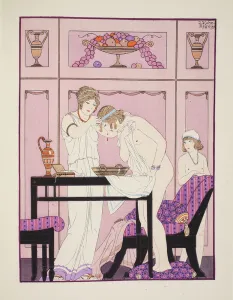Nosebleed, illustration from The Works of Hippocrates, 1934 (colour litho) Nosebleed, illustration from The Works of Hippocrates, 1934 (colour litho)