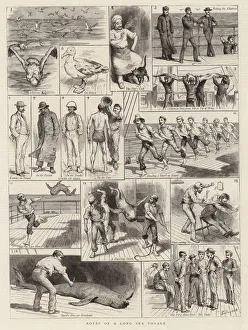 Sea Travel Gallery: Notes of a Long Sea Voyage (engraving)