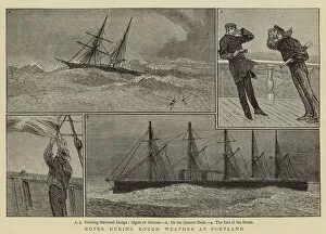 Notes during Rough Weather at Portland (engraving)