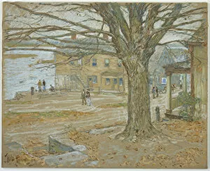 Childe Frederick Hassam Gallery: November, Cos Cob, 1902 (pastel on board)
