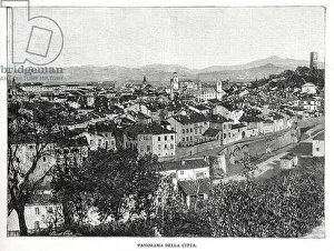 Novi Ligure -- Panorama of the city, 1899 (engraving) Novi Ligure -- Panorama of the city, 1899 (engraving)