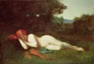Doze Gallery: Nude lying down (oil on canvas)