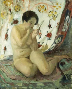 Nude Sat with a Mirror; Nu Assis au Miroir, 1925-1930 (oil on canvas) Nude Sat with a Mirror; Nu Assis au Miroir, 1925-1930 (oil on canvas)