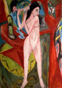 Nude Woman Combing Her Hair, 1913 (oil on canvas) Nude Woman Combing Her Hair, 1913 (oil on canvas)