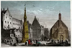 Poeple Gallery: Nuremberg, circa 1830 (engraving)