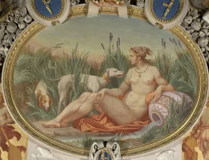 The nymph of Fontainebleau (fresco of the gallery Francois 1er) 16th century The nymph of Fontainebleau (fresco of the gallery Francois 1er) 16th century