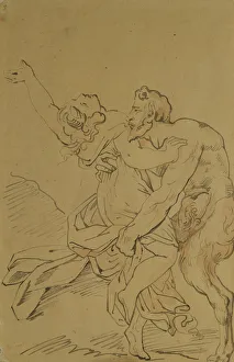 Painte Gallery: Nymph and Satyr (pencil on paper)