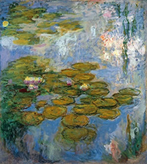'Nympheas' - bassin aux nenuphars a Giverny - Peinture de Claude Monet (1840-1926), huile sur toile