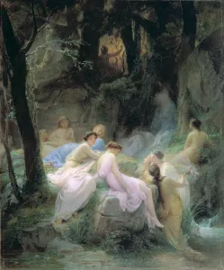 Nymphs Listening to the Songs of Orpheus, 1853 (oil on canvas) Nymphs Listening to the Songs of Orpheus, 1853 (oil on canvas)