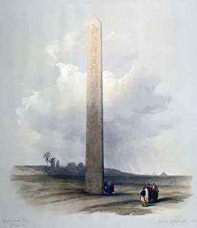 The Obelisk at Heliopolis, 1839 (watercolour) The Obelisk at Heliopolis, 1839 (watercolour)