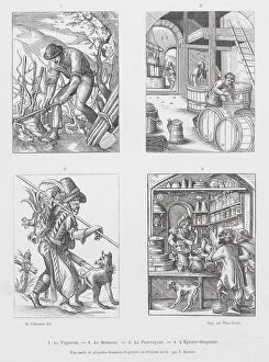 Occupations, 16th Century (engraving)