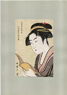 Ochie of Koiseya Teahouse, c. 1800 (woodcut)