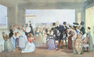 October Celebration in Rome, 1842 (w/c on paper) October Celebration in Rome, 1842 (w/c on paper)