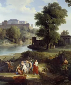 Odyssee of Homere: ' Ulysses sees Nausicaa, daughter of King Alcinoos Odyssee of Homere: ' Ulysses sees Nausicaa, daughter of King Alcinoos