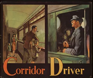Chauffeuress Gallery: Off By Train ABC: Corridor, Driver (colour litho)