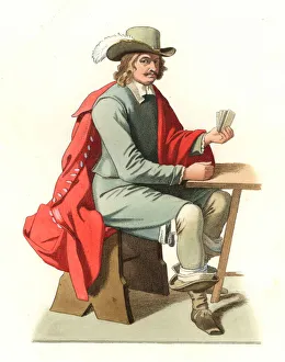 Officer of the Netherlands, 17th century, based on a painting by David Teniers the young (1610-1690) Officer of the Netherlands, 17th century, based on a painting by David Teniers the young (1610-1690)