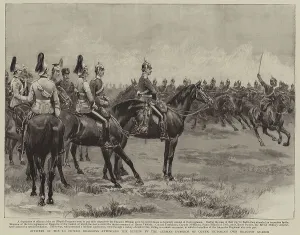 Review Gallery: Officers of the 1st Royal Dragoons attending the review by the German Emperor of Queen Victorias own Dragoon Guards