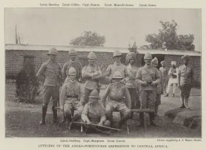 Officers of the Anglo-Portuguese Expedition to Central Africa (b/w photo) Officers of the Anglo-Portuguese Expedition to Central Africa (b/w photo)
