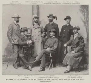 Officers of the Foreign Legion at Trieste, on their Return from Service with the Boers (b/w photo) Officers of the Foreign Legion at Trieste, on their Return from Service with the Boers (b/w photo)
