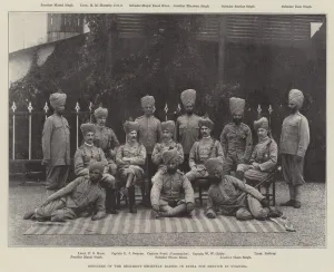 Officers of the Regiment recently raised in India for Service in Uganda (b/w photo) Officers of the Regiment recently raised in India for Service in Uganda (b/w photo)