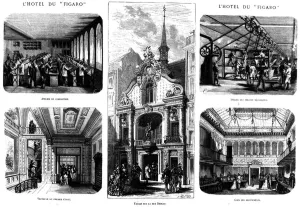 The offices of the Figaro, 26 rue Drouot, Paris, 1874 (engraving) The offices of the Figaro, 26 rue Drouot, Paris, 1874 (engraving)