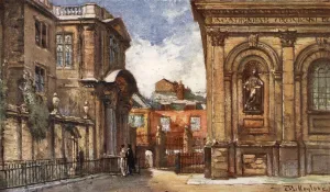 The Old Ashmolean Museum and Sheldonian Theatre, 1903 (colour litho) The Old Ashmolean Museum and Sheldonian Theatre, 1903 (colour litho)