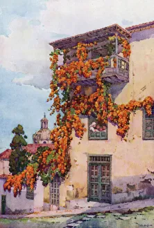 Ella Du Cane Gallery: An Old Balcony (colour litho)