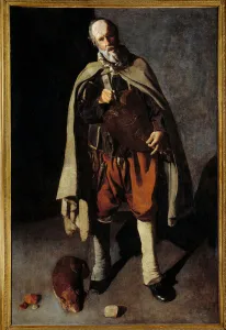 The old dog. Painting by George of the Tower (1593-1652), 17th century. Dim. 1,86x1,2m The old dog. Painting by George of the Tower (1593-1652), 17th century. Dim. 1,86x1,2m
