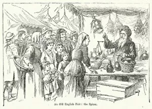 An Old English Fair, the Spicer (litho)