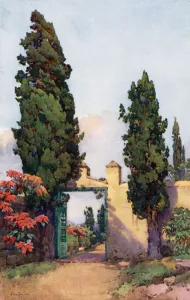 Ella Du Cane Gallery: An Old Gateway (colour litho)