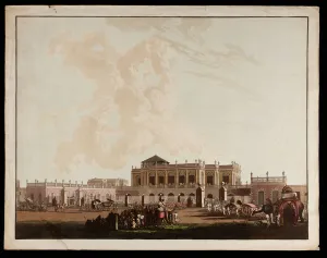 Old Government House from the Views of Calcutta, 1788 (aquatint, ink & w/c on paper) Old Government House from the Views of Calcutta, 1788 (aquatint, ink & w/c on paper)
