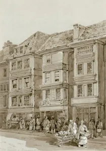 Old Houses in Aldersgate Street (w/c on paper) Old Houses in Aldersgate Street (w/c on paper)