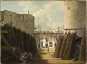 The old iron scales at Slussen, Stockholm, c.1820-30 (oil on canvas) The old iron scales at Slussen, Stockholm, c.1820-30 (oil on canvas)