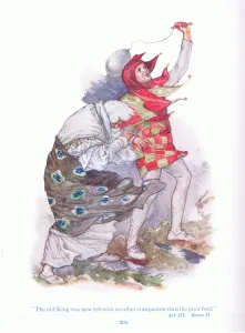The old king was now left with no other companion than the poor fool (King Lear) The old king was now left with no other companion than the poor fool (King Lear)