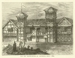 The Old Manor-House at Vauxhall, about 1800 (engraving) The Old Manor-House at Vauxhall, about 1800 (engraving)